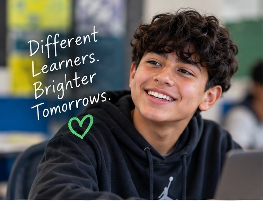 Representative student with autism in a school setting